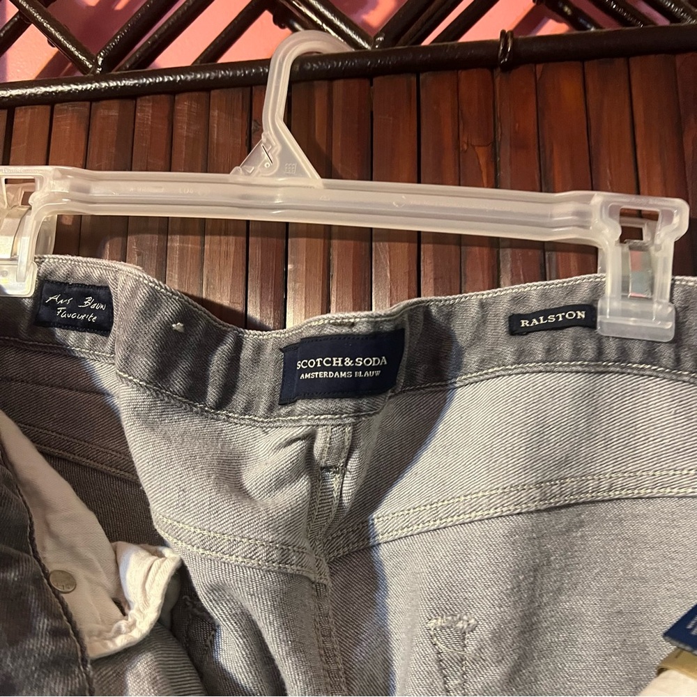 Scotch & Soda Men's Light Gray Straight Jeans - Picture 6 of 9